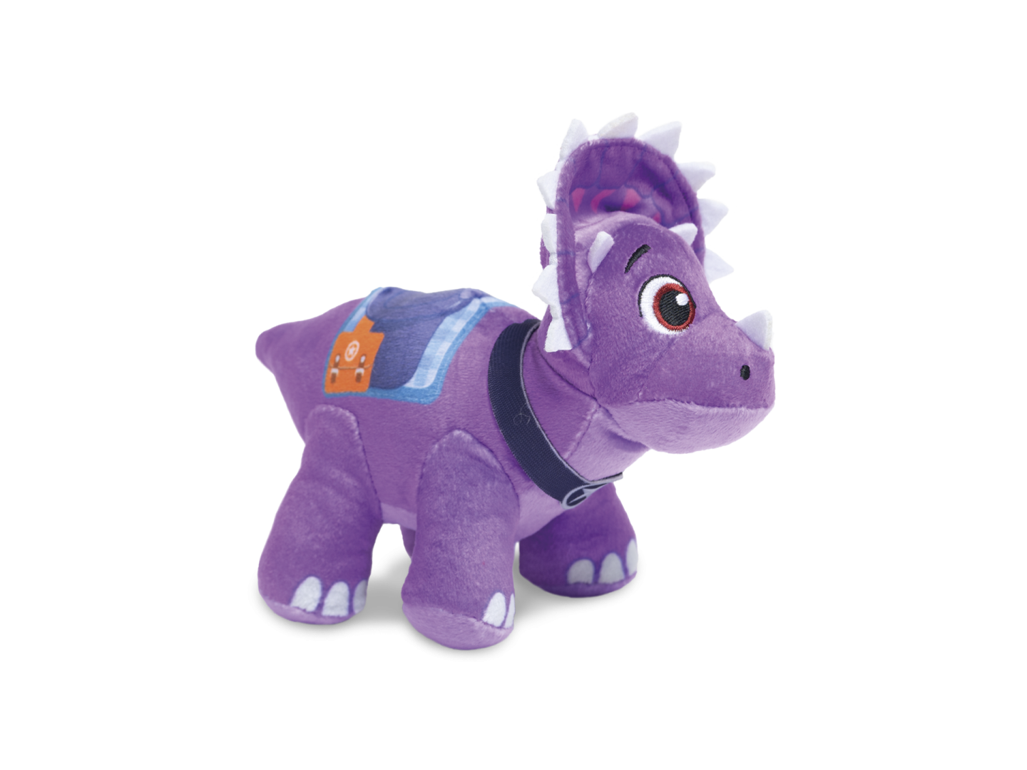 Plyšový triceratops fialový