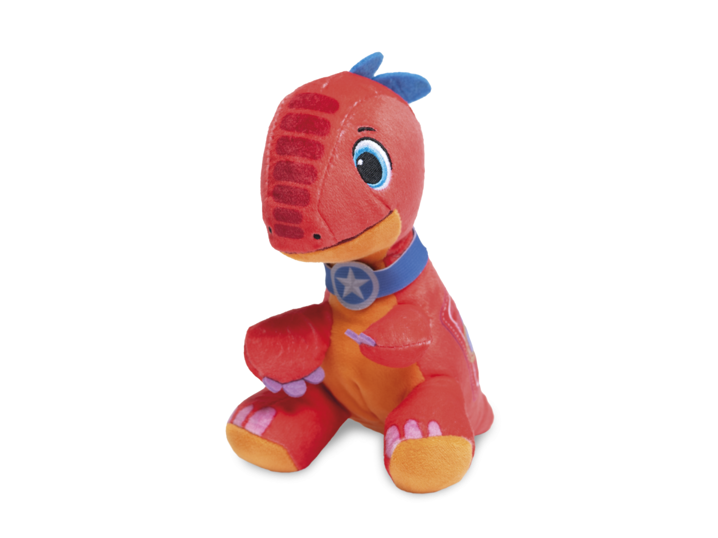 Plyšový velociraptor červený 