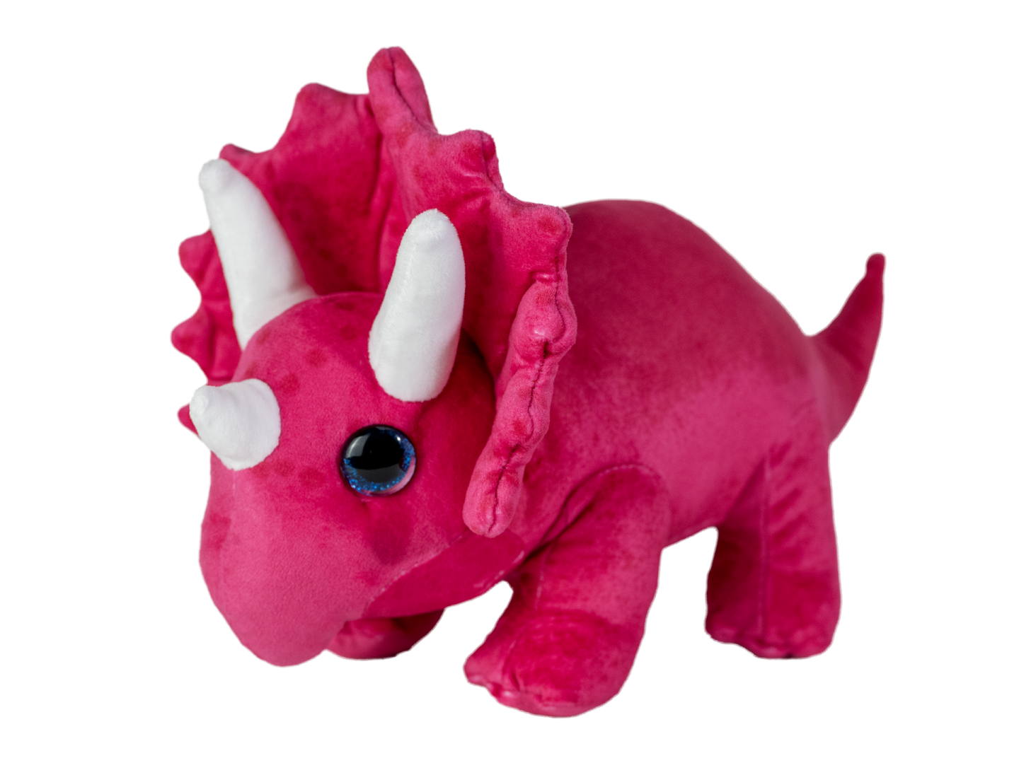 Plyšák triceratops růžový
