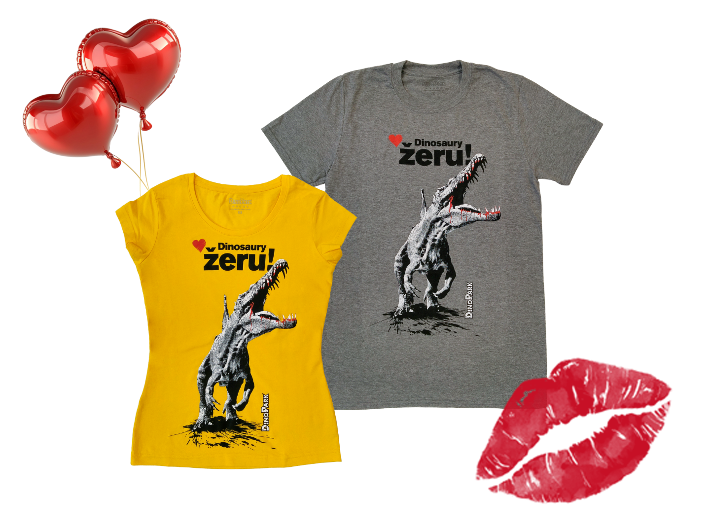 DinoValentýn - trička "Žeru dinosaury"